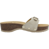 PESCURA HEEL CORK (F) Suede SP Off white