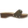 PESCURA HEEL CORK (F) Suede SP Khaki
