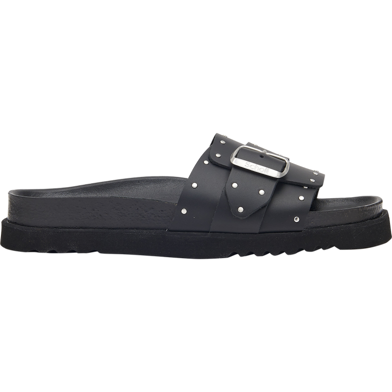 JOYCE (F) Leather + Studs Black