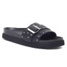 JOYCE (F) Leather + Studs Black
