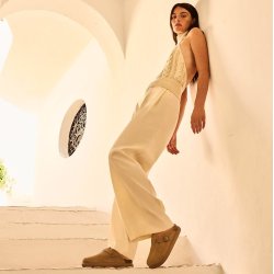 FAE CHUNKY (F) Suede Dark Beige