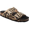 NOELLE (F) Printed Leather Zebra Beige/Black