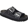 BEATRIZ (F) Leather+Studs Black