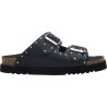BEATRIZ (F) Leather+Studs Black