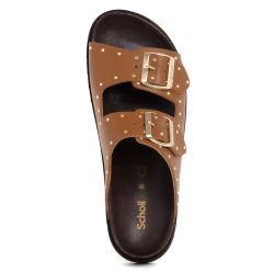 BEATRIZ (F) Leather+Studs Cognac