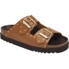 BEATRIZ (F) Leather+Studs Cognac