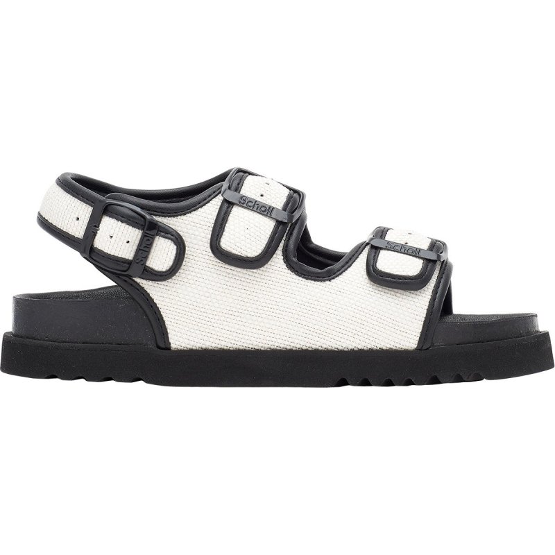 JULIETTE SANDAL (F) Canvas White/Black