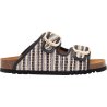 NOELLE (F) Raffia + Leather Bis Black Multi