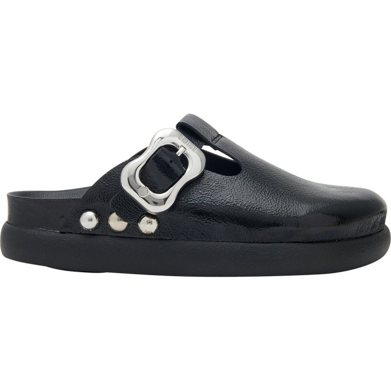 FLORA CHUNKY (F) Naplak Leather Black