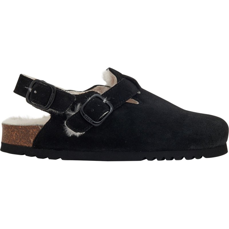 FAE BACKSTRAP (F) Suede / Sheepskin Black