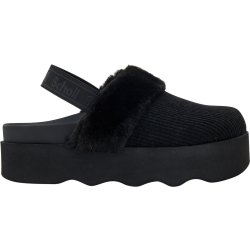 CAREY (F) Corduroy + Synthetic Fur Black