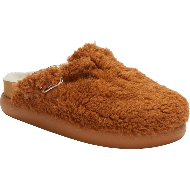 FAE CHUNKY (F) Faux Shearling Cognac