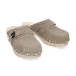 PESCURA CLOG 50 (F) Suede Bis Beige