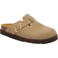 PACK 9 BEATRIZ CLOG (F) CUIR SUEDE DARK BEIGE
