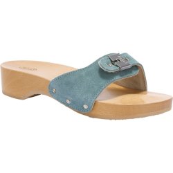 PESCURA HEEL (F) CUIR - SUEDE DENIM