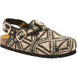 FAE BACKSTRAP (F) TEXTILE RAPHIA OFF WHITE/BLACK