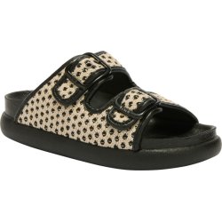 PACK 9 NOELLE CHUNKY (F) TEXTILE RAPHIA WHITE/BLACK