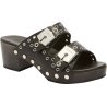 PACK 6 PESCURA IBIZA 2 STRAPS RING (F) CUIR - PLEINE FLEUR ALL BLACK