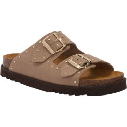 PACK 9 BEATRIZ (F) CUIR SUEDE DARK BEIGE/GOLD