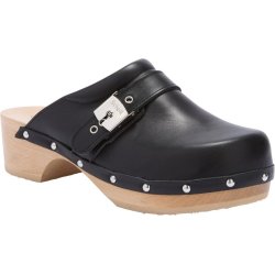 PESCURA CLOG 50 (F) CUIR - PLEINE FLEUR BLACK/HONEY