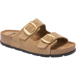 PACK 9 BORA 2 BUCKLES (F) CUIR SUEDE LIGHT BROWN