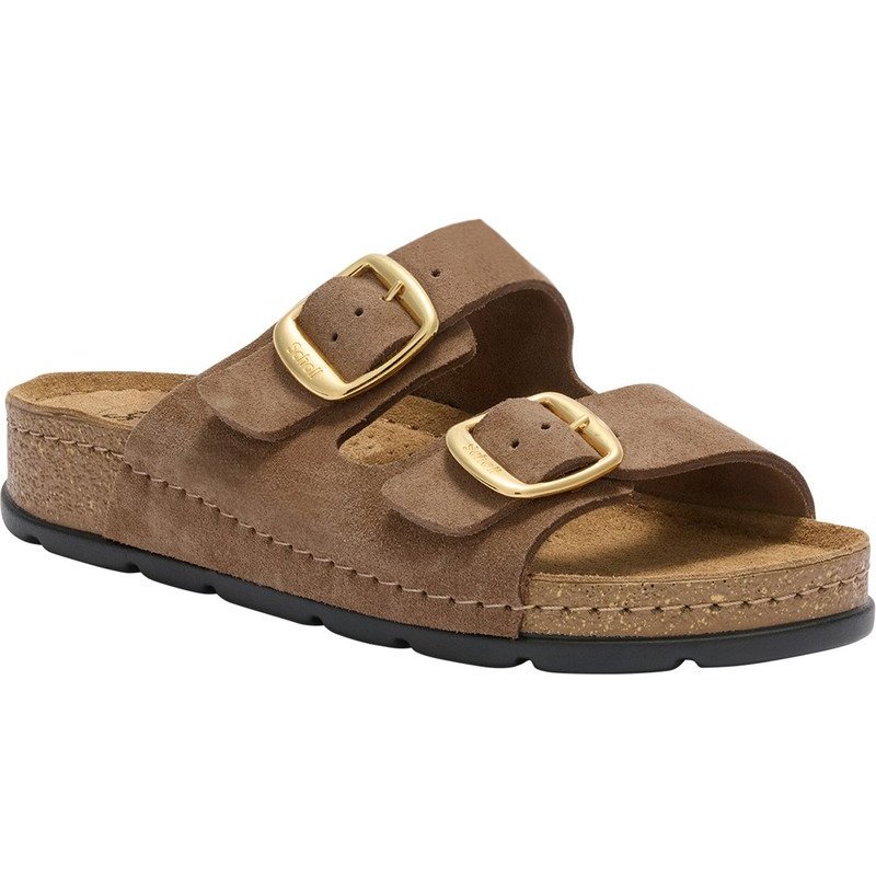 PACK 14 BORA 2 BUCKLES (F) CUIR SUEDE CACAO