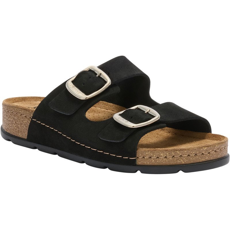 PACK 9 BORA 2 BUCKLES (F) CUIR SUEDE BLACK