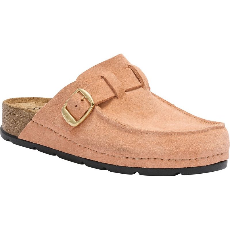 PACK 14 BORA MOCCASIN (F) CUIR SUEDE PEACH