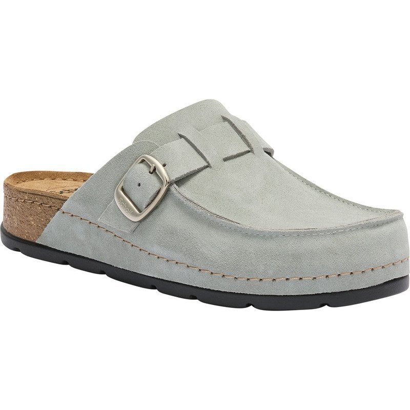 PACK 14 BORA MOCCASIN (F) CUIR SUEDE LIGHT GREY