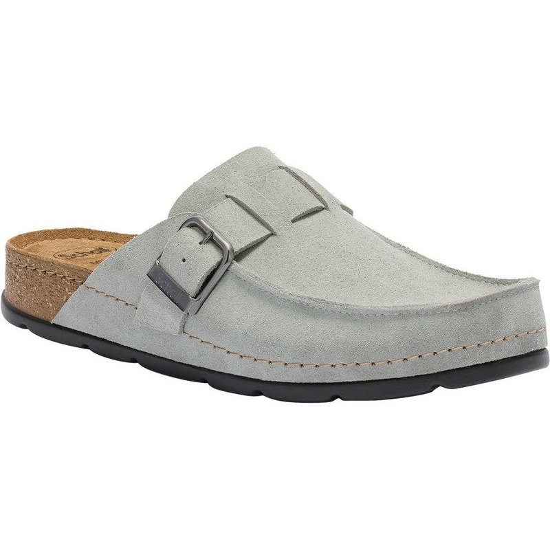 PACK 9 BORA MOCCASIN MAN (H) CUIR SUEDE LIGHT GREY